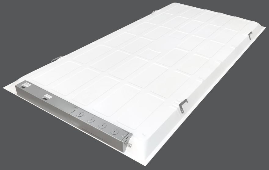 2x4 Screwless Panel 120-277V 5CCT & 5Wattage Selectable